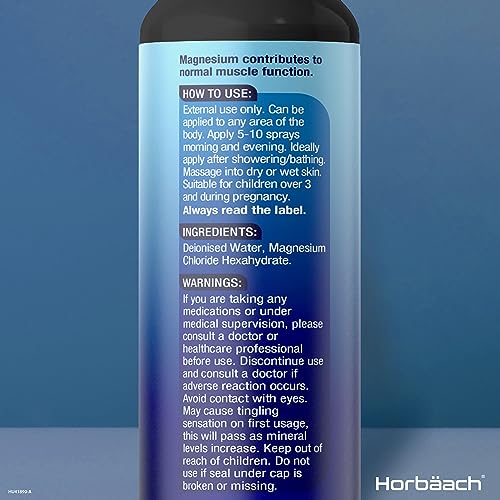 Magnesium Spray for Restless Legs, Muscles, Sleep - 100ml - Magnesium Chloride Oil