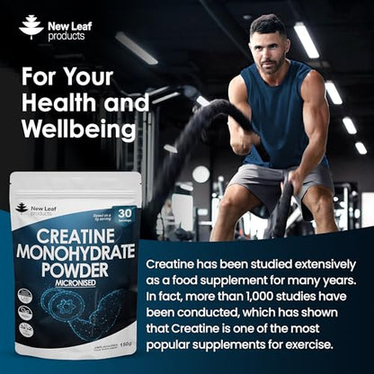 Creatine Monohydrate Powder 100% Pure Micronized Creatine - 150g Increased Absorption