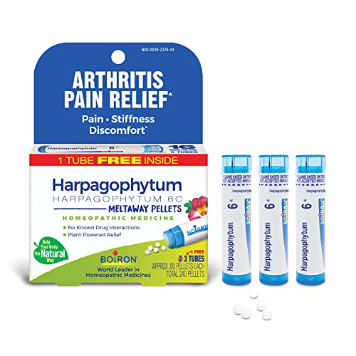 Boiron Harpagophytum 6C Homeopathic Medicine for Arthritis Pain Relief, Pain, Stiffness, Discomfort 