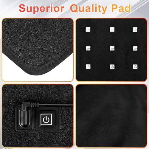 UTK Red Light Therapy for Body, Large Infrared Light Therapy Pad for Deeper Tissue, 24" x 12" Size