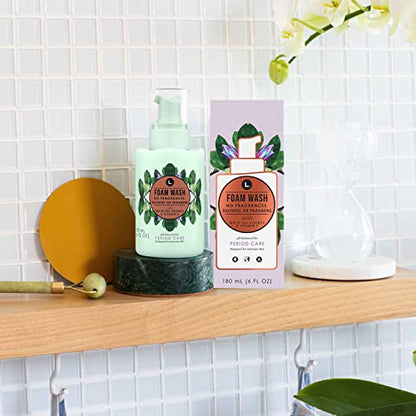 L. Fragrance Free Period Care Foaming Wash, pH Balanced, Free from Fragrances, Sulfates