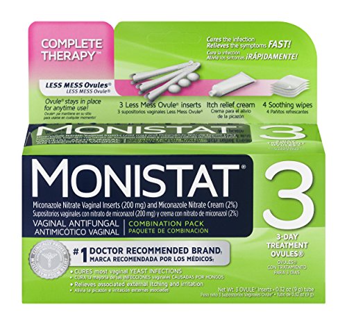 Monistat 3 Day Triple Action Combo Pack, Odorless, White