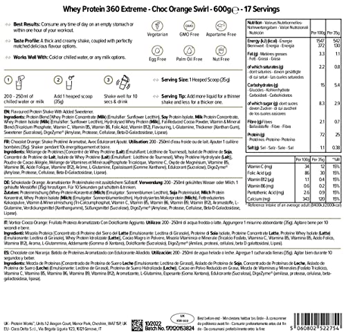 Protein Works - Whey Protein 360 Extreme - Added Vitamins - Muscle Building and Recovery