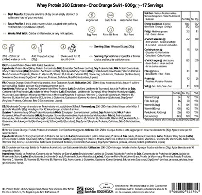 Protein Works - Whey Protein 360 Extreme - Added Vitamins - Muscle Building and Recovery