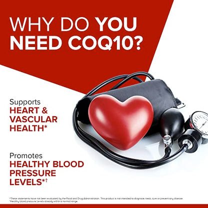 Qunol Ultra CoQ10 100mg Softgels- 3X Better Absorption Coenzyme Q10 Supplements