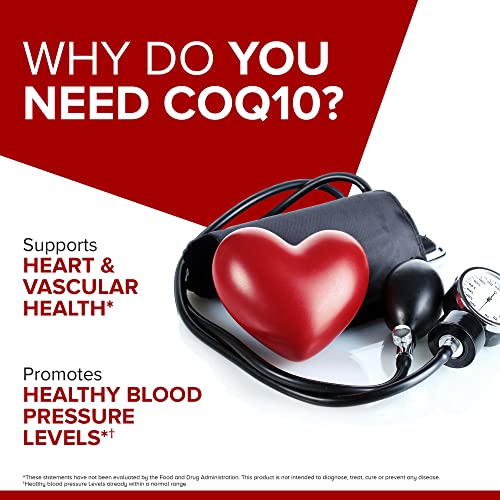 Qunol CoQ10 200mg Softgels, Ultra CoQ10 - Ultra High Absorption Coenzyme Q10 Supplem