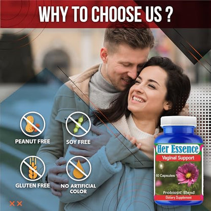 Her Essence Womens Probiotic for Gut Health, Prebiotics and Probiotics