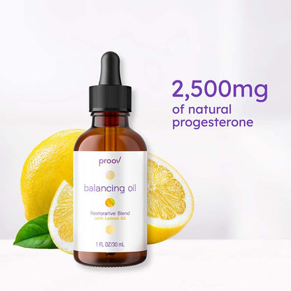 Proov Balancing Oil (Lemon) Plus Pro and Boost Supplements - Support Your Body's Natural Progesterone