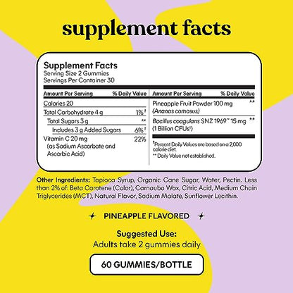 Lemme Purr Vaginal Probiotic Gummies for Women - Balanced pH, Healthy Odor, Yeast Balance & Flora