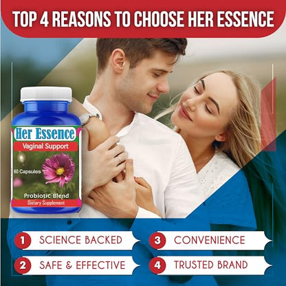 Her Essence Womens Probiotic for Gut Health, Prebiotics and Probiotics