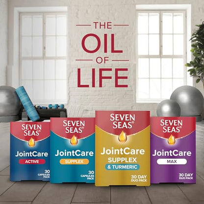 Seven Seas JointCare Supplex & Turmeric, With Glucosamine, Omega-3, Vitamins C and D