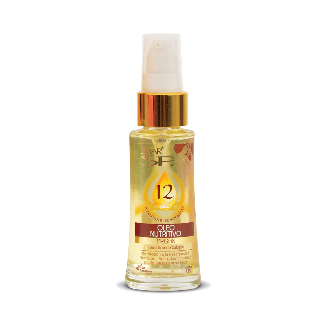 L'MAR Nutritive Argan Oil Hair Treatment with 12 Natural Oils Elixir for Softer and Healthier Hair, contains Shea Butter Oil and Coconut Oil