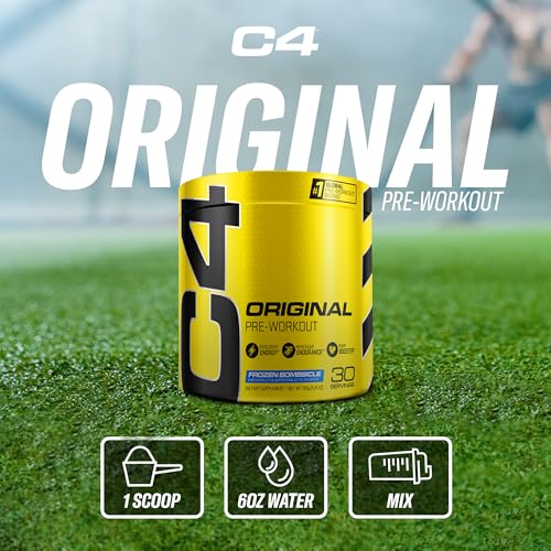 Cellucor C4 Original Pre Workout Powder Frozen Bombsicle Sugar Free Preworkout