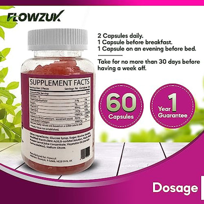 Collagen Gummies High Strength with Biotin Vitamin C & E - Flowzuk - Anti Aging, Hair Growth