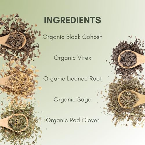 Organic Menopause Relief Loose Leaf Tea - 2oz Bag (Approx. 30 Servings) - Full Leaf Tea Co.
