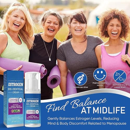 Topicy Estrogen Cream, Natural Estrogen Cream for Women, Menopause Relief, Body Balance Support