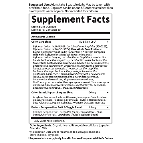 Garden of Life RAW Probiotics Colon Care Shelf Stable