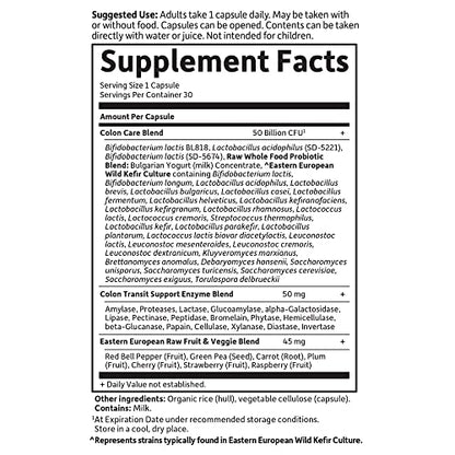 Garden of Life RAW Probiotics Colon Care Shelf Stable