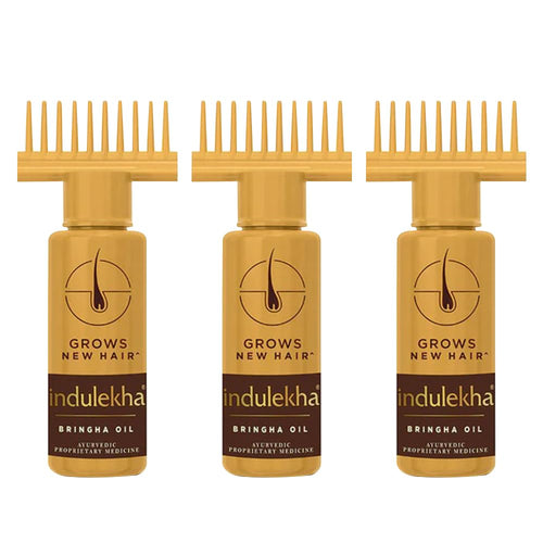 Indulekha Bringha Complete Hair Care Oil 100ml (Pack of 3)