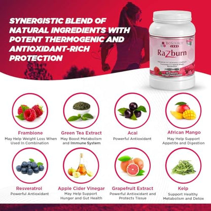 BioSource Labs Razburn - Premium Thermogenic Complex Pills with Natural Ingredients