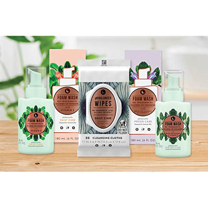L. Fragrance Free Period Care Foaming Wash, pH Balanced, Free from Fragrances, Sulfates