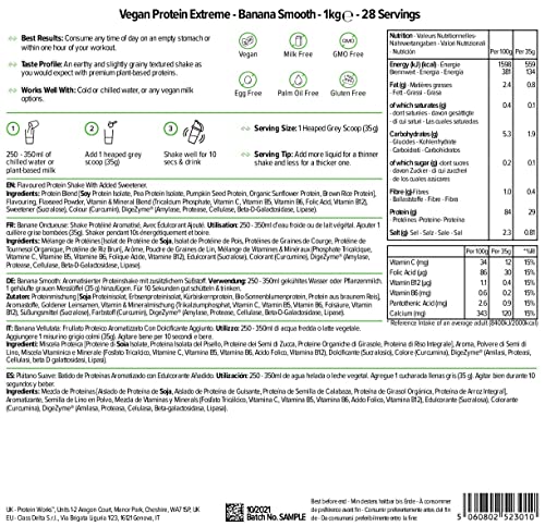 Protein Works - Vegan Protein Extreme - 29g Plant Based Protein - Added Vitamin Blend