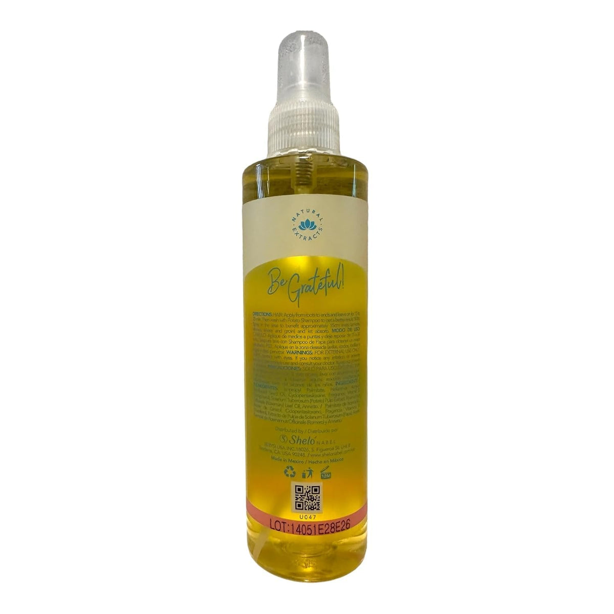 Shelo Nabel Papa Oil Hair and Skin Treatment with Potato Extract, 8.96 fl oz, Natural