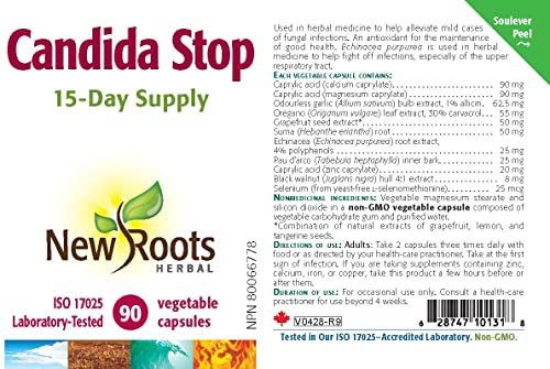 New Roots Herbal Candida Stop, 90 CT