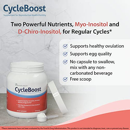 Fairhaven Health Vegan Myo-Inositol and D-Chiro Inositol Powder - 40:1 Ratio - Hormone