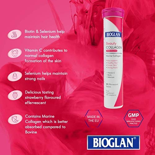Bioglan Collagen Effervescent - 1000mg - Hydrolysed Marine Collagen