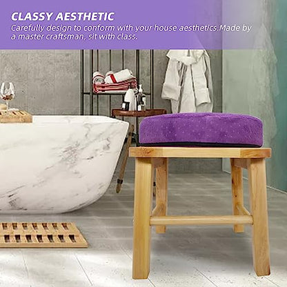 ElasignShopo Yoni Seat Kit, Wooden Vaginial Steaming Stool Chair Set with Gown for Feminine