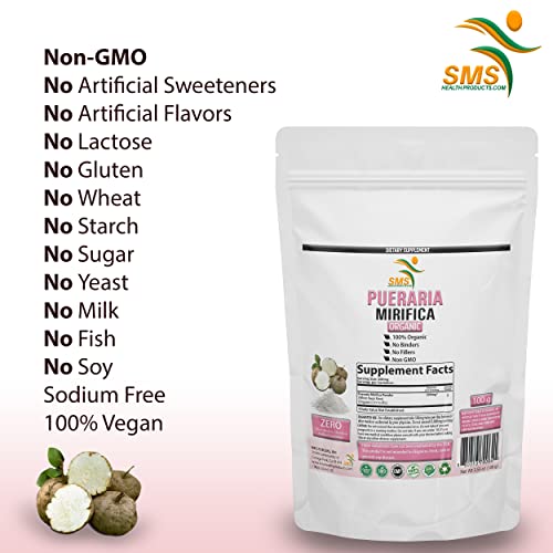 Potent Pueraria Mirifica White Kwao Krua Kao Powder, Promotes Natural Breast Enhancement