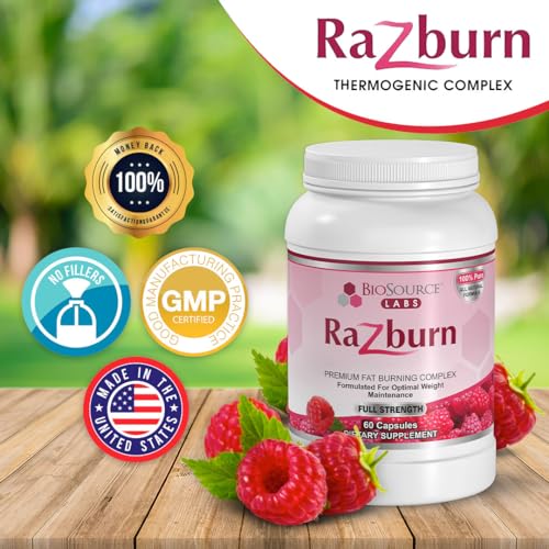 BioSource Labs Razburn - Premium Thermogenic Complex Pills with Natural Ingredients