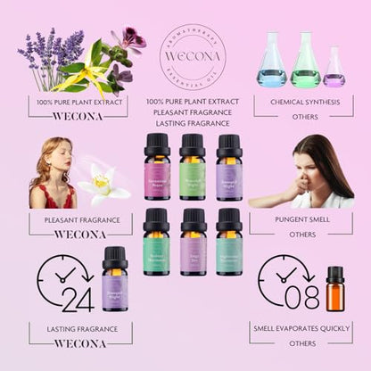 WECONA Essential Oils for Diffusers For Home - Dreamland Slumber Aromatherapy Oils Set