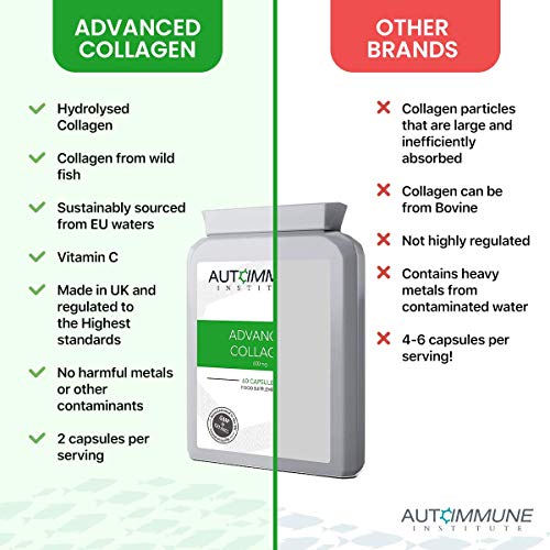 Advanced Collagen V2.Type I, II, III, V and X Hydrolysed Collagen Supplement with Vitamin C