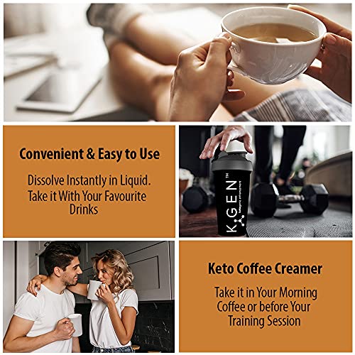 Instant Bulletproof Keto Coffee Creamer UK Made Collagen Latte - Butter Powder, Coconut MCTs & Vitamin C