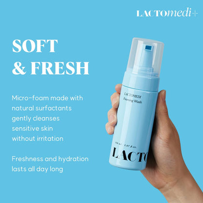 LACTOMEDI Feminine Foaming Wash - Gentle Foam Cleanser for Intimate Hygiene - pH-Balanced Formula
