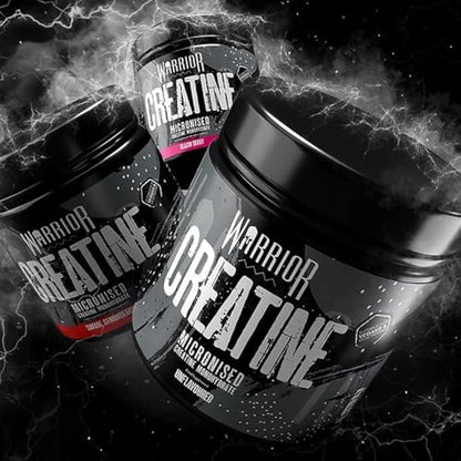 Warrior Creatine Monohydrate Powder - 300g - Micronised for Easy Mixing