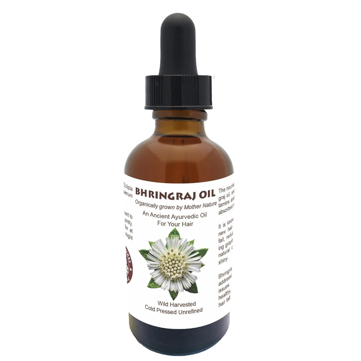 Best Natures Bhringraj Oil, Indian Eclipta Alba Oil, Pure and Natural, Cleans scalp, Improve overall appearance of hair. Goodbye Dandruff, For Graying, Hello Luminously shiny hair / 2 fl oz
