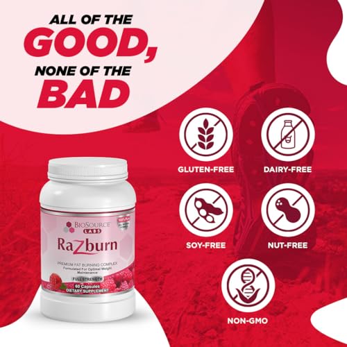 BioSource Labs Razburn - Premium Thermogenic Complex Pills with Natural Ingredients