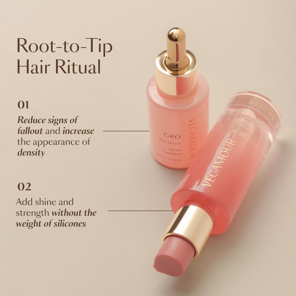 VEGAMOUR HYDR-8 Weightless Repair Oil - Strengthens, Smooths and Adds Shine with Marula Oil and Vitamin C - For All Hair Types - Formulated Without Silicones, Vegan and Cruelty-Free (1.7 Fl Oz)