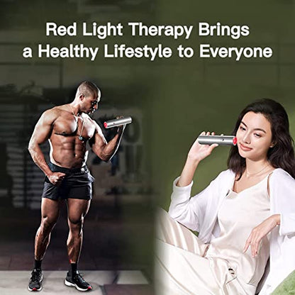 Infrared Light Therapy Wand for Powerful Infrared Light Therapy Red Light，grey-sdt-11