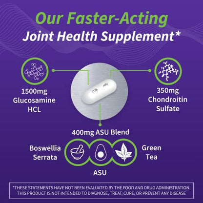 Cosamin ASU Joint Health Supplement - Advanced, Faster-Acting Formula, 90 Capsules