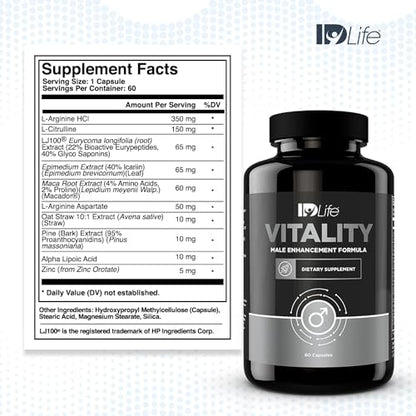 IDLife - Vitality - Energy Support Supplement - Enhance Physical, Improve Blood Flow
