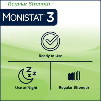 Monistat 3 Vaginal Cream, 3-Day Treatment Combination Pack, 3 Ovule Inserts and External Cream