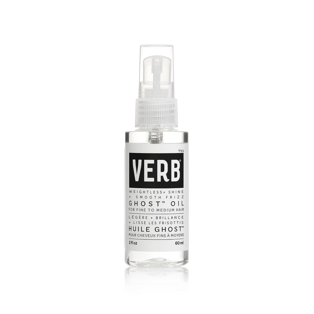 VERB Ghost Oil, 2 fl oz- Weightless Hair Oil for Fine to Medium Hair - Smooths Frizz, Adds Shine - No Parabens, Gluten or Harmful Sulfates