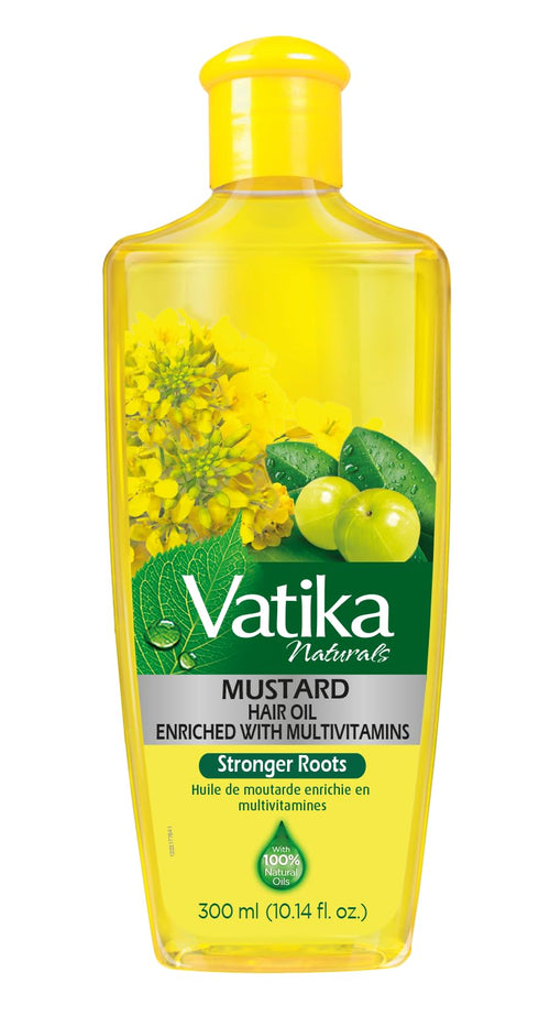 Vatika Naturals Multivitamin Hair Oil - Enriched with Essential Nutrients for Strong, Lustrous Locks - Revitalize and Rejuvenate Your Hair with a Potent Blend of Mustard and Multivitamins - (300 ML)