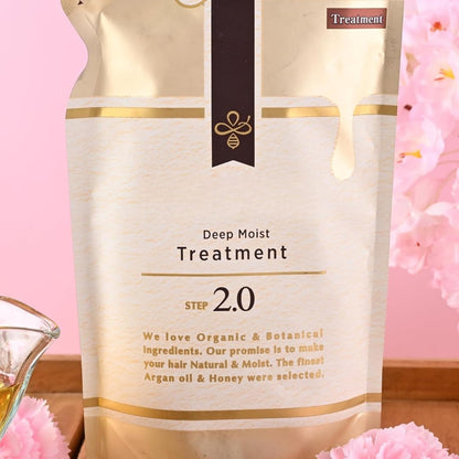 Deep Moist - Deep Moisturizing & Repairing Hair Oil for Dry/Damaged Hair, Honey-Infused, Sulfate/Paraben Free, French Lavender Honey Scent, Hair Care for Women - 350g