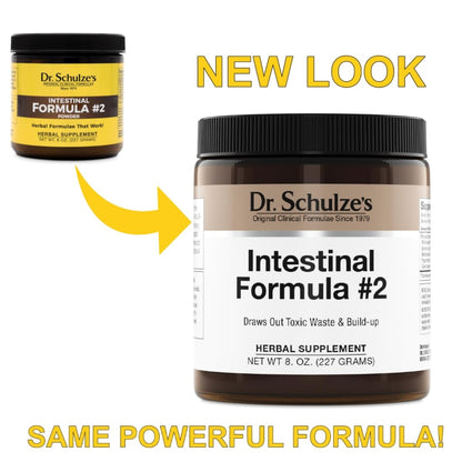 Dr. Schulze's - Intestinal Formula #2 - Herbal Colon Cleanse Formula - 8 Oz. Jar