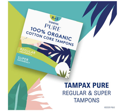 Tampax PURE COTTON 22-pack (11 Regular/11 Super)